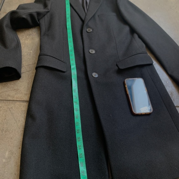 Hedi Slimane × Saint Laurent Paris $4,500 Heavy Lurex Wool and Silk Long Coat Br - Picture 7 of 14